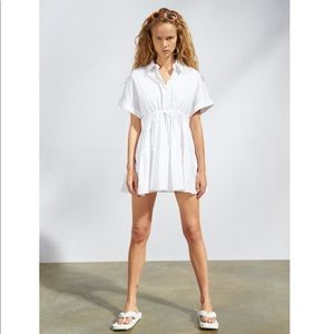 Short Oxford Dress - White - Zara